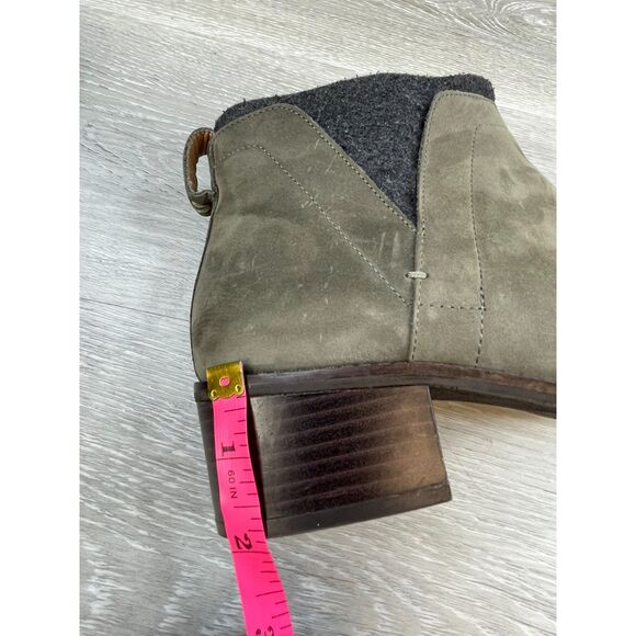 Vionic Joslyn Women's Bootie Biker Ankle Side Zip Heel Boot Leather Gray 9 Shoes - Picture 11 of 13